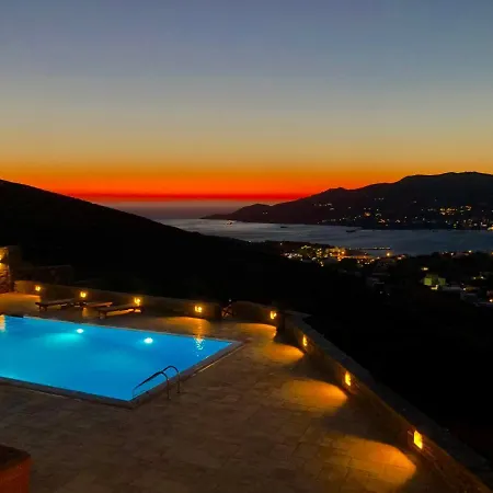 Syros With View And Pool Villa Posidhonía